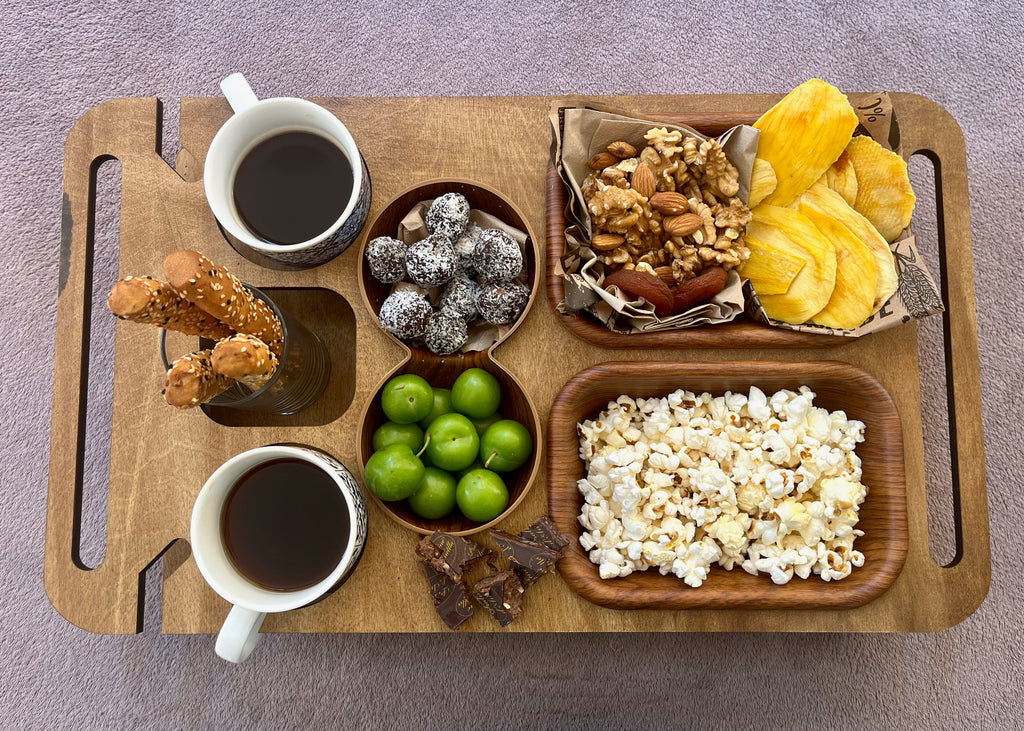 Personalized Couchbar – Wooden Sofa Tray & Snack Bar