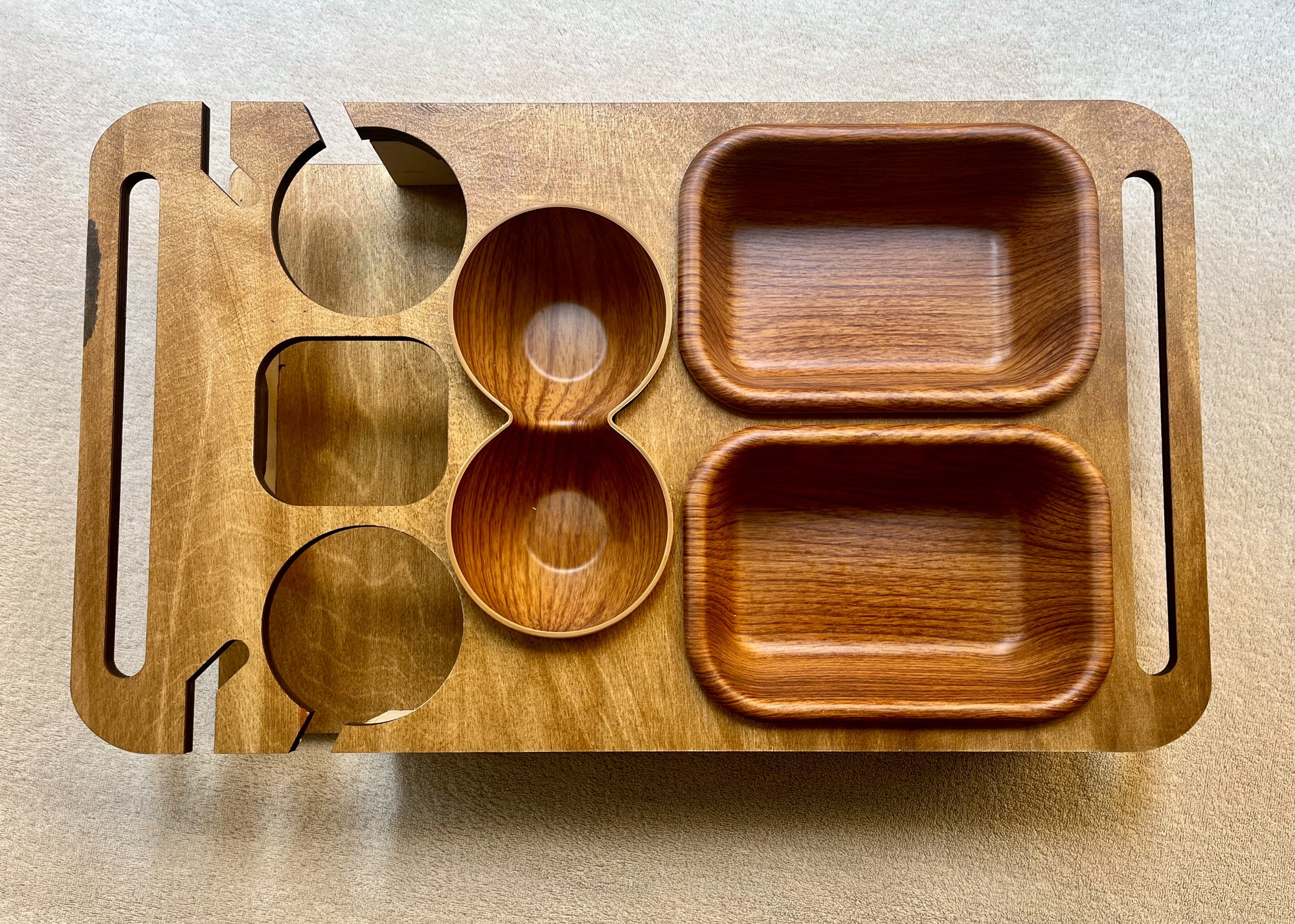 Personalized Couchbar – Wooden Sofa Tray & Snack Bar