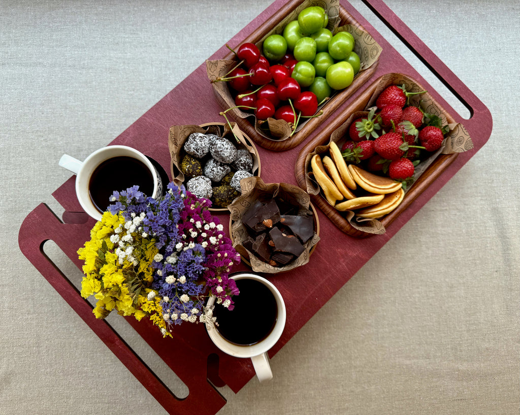 Personalized Couchbar – Wooden Sofa Tray & Snack Bar